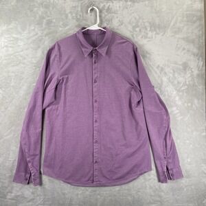 Lululemon Shirt men's Large Button Up Commission Long Sleeve Casual Performance